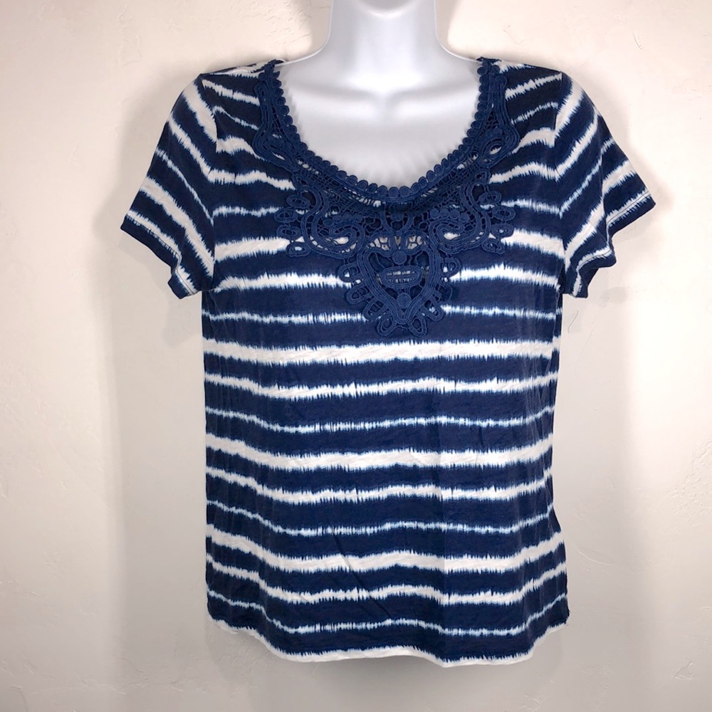 346 Brooks Brothers blue tie dye tee size small